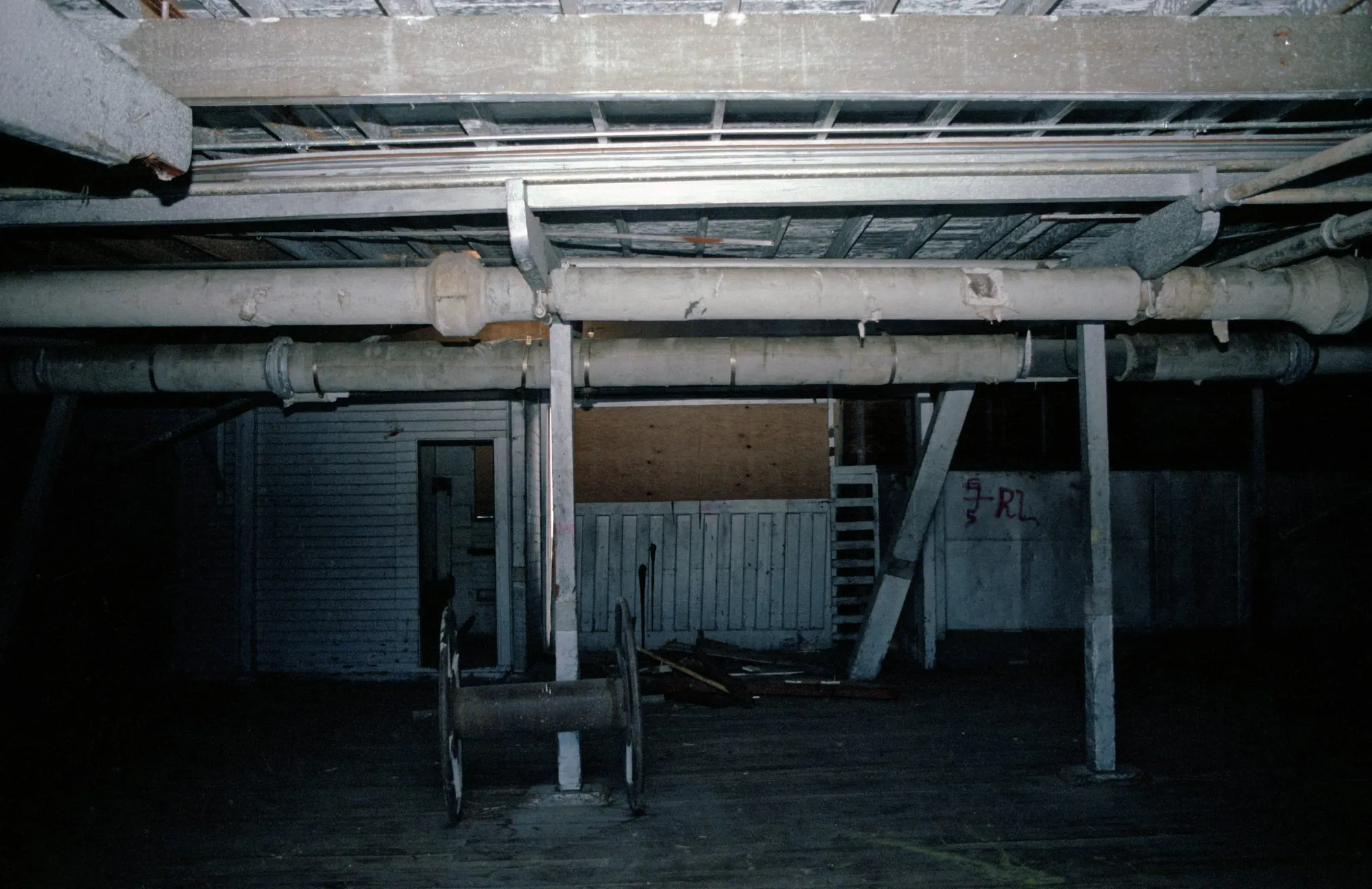 Freight deck interior, looking aft